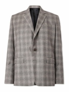 CELINE - Prince of Wales Checked Wool and Cashmere-Blend Blazer - Gray