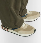 visvim - Attica Suede-Trimmed Nylon Sneakers - Brown