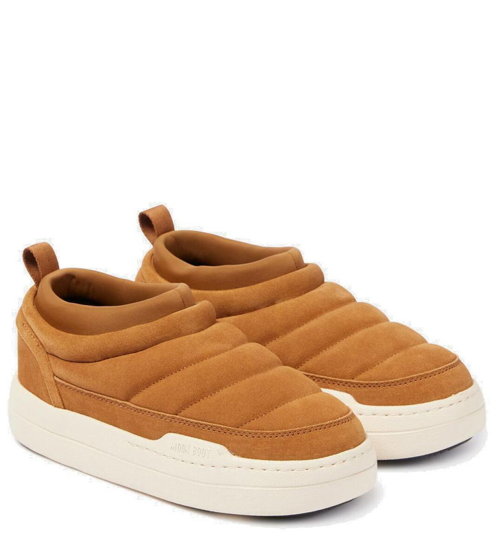 Photo: Moon Boot Park Soft suede slip-on shoes