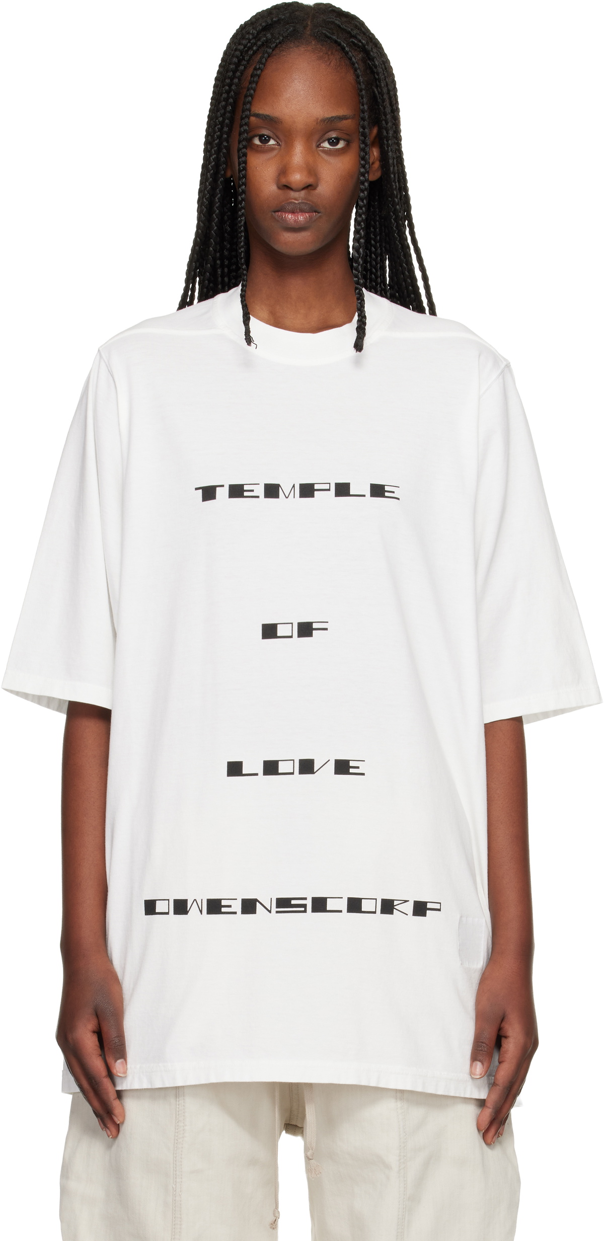 Rick Owens DRKSHDW Off-White Temple Jumbo S/S T-shirt