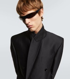Balenciaga Logo shield sunglasses