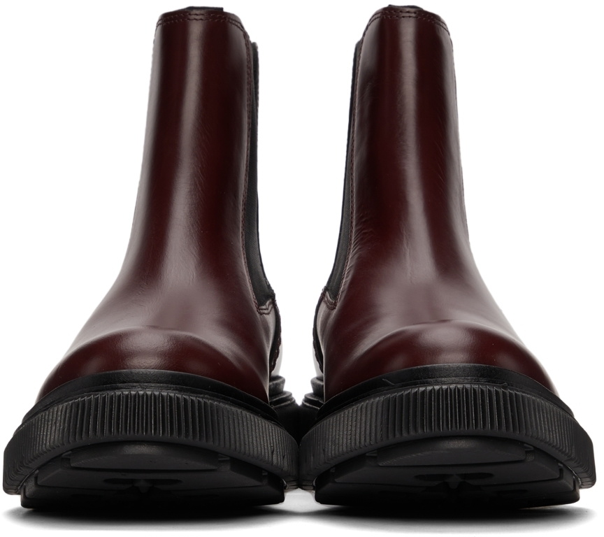 Études Burgundy Adieu Edition Type 146 Chelsea Boots