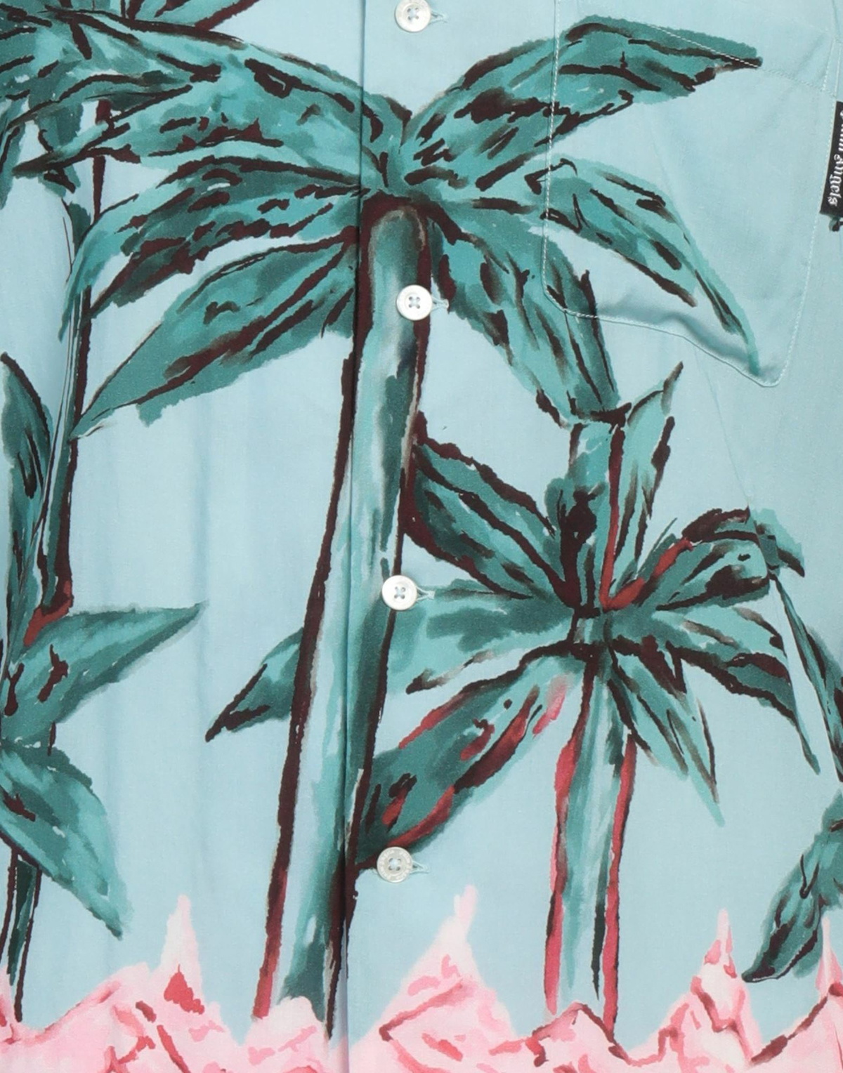 Palm Angels Mens Shirt Sky in Blue