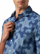 MC2 Saint Barth Man Muslin Cotton Sikelia Shirt With Paisley Star Print