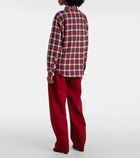God's True Cashmere Ski Santa Tartan cashmere shirt