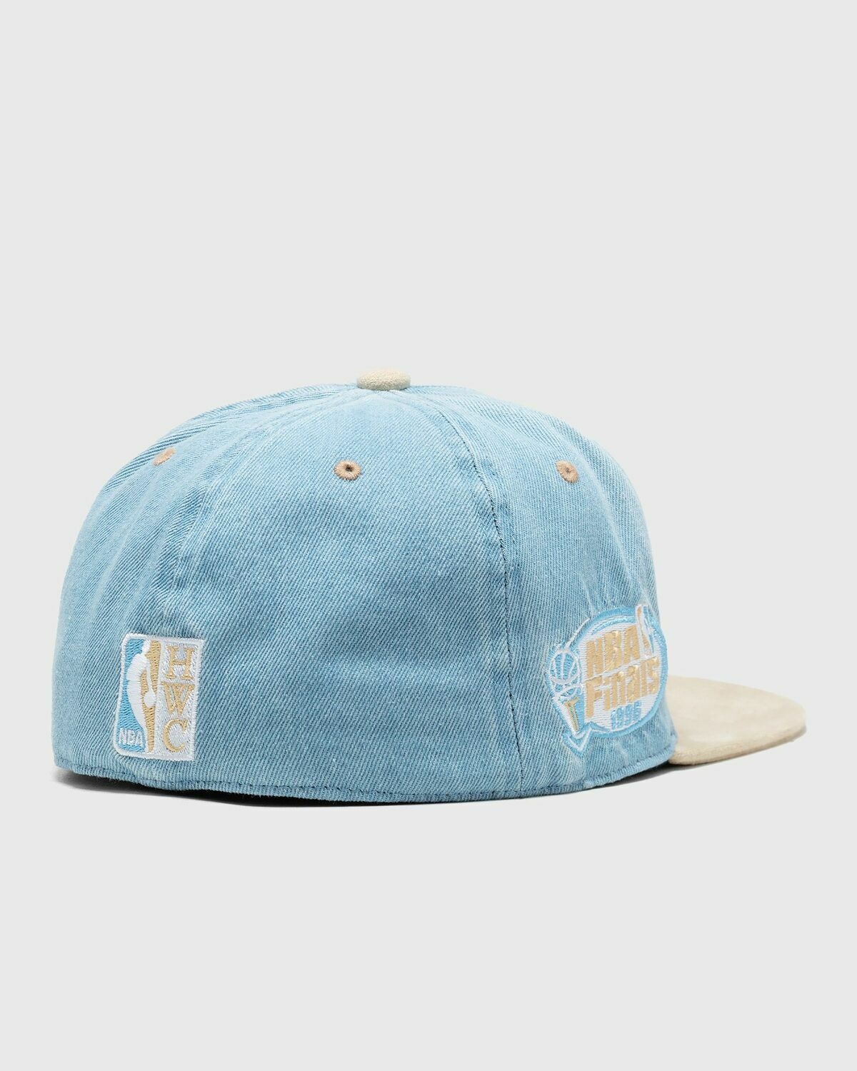 Mitchell & Ness Nba Blue Jean Baby Fitted Hwc Bulls Blue/Beige - Mens - Caps