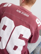Acne Studios - Exfold Printed Cotton-Jersey T-Shirt - Red