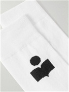 Isabel Marant - Silokih Logo-Intarsia Cotton-Blend Socks