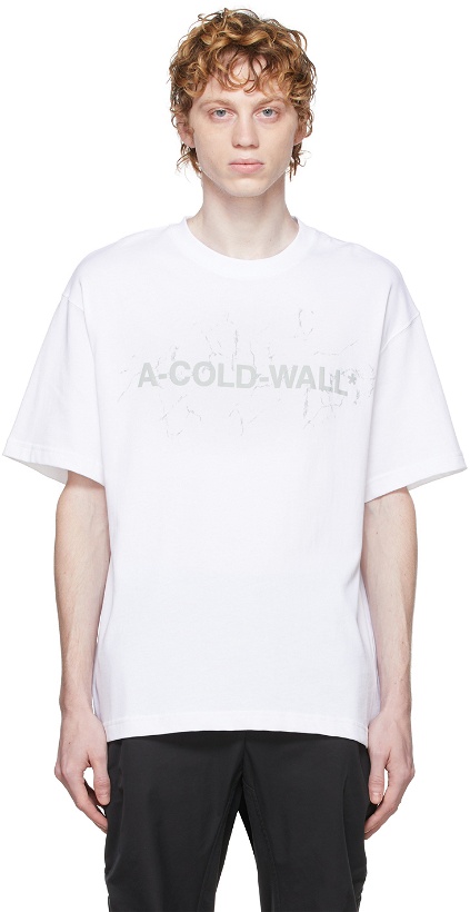Photo: A-COLD-WALL* White Logo T-Shirt