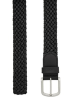 Boss Sash Braided Leather Belt Black