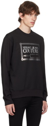 Versace Jeans Couture Black Piece Number Sweatshirt