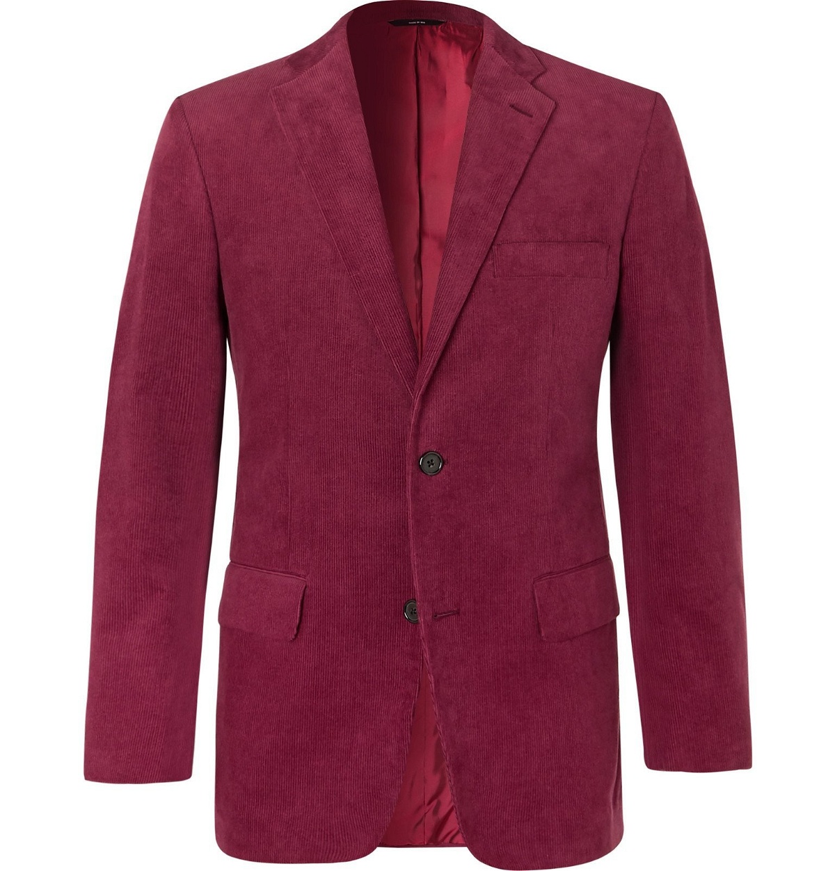 Photo: Freemans Sporting Club - Slim-Fit Cotton-Corduroy Suit Jacket - Burgundy