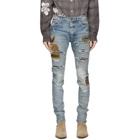 AMIRI Indigo Biker Patch Jeans