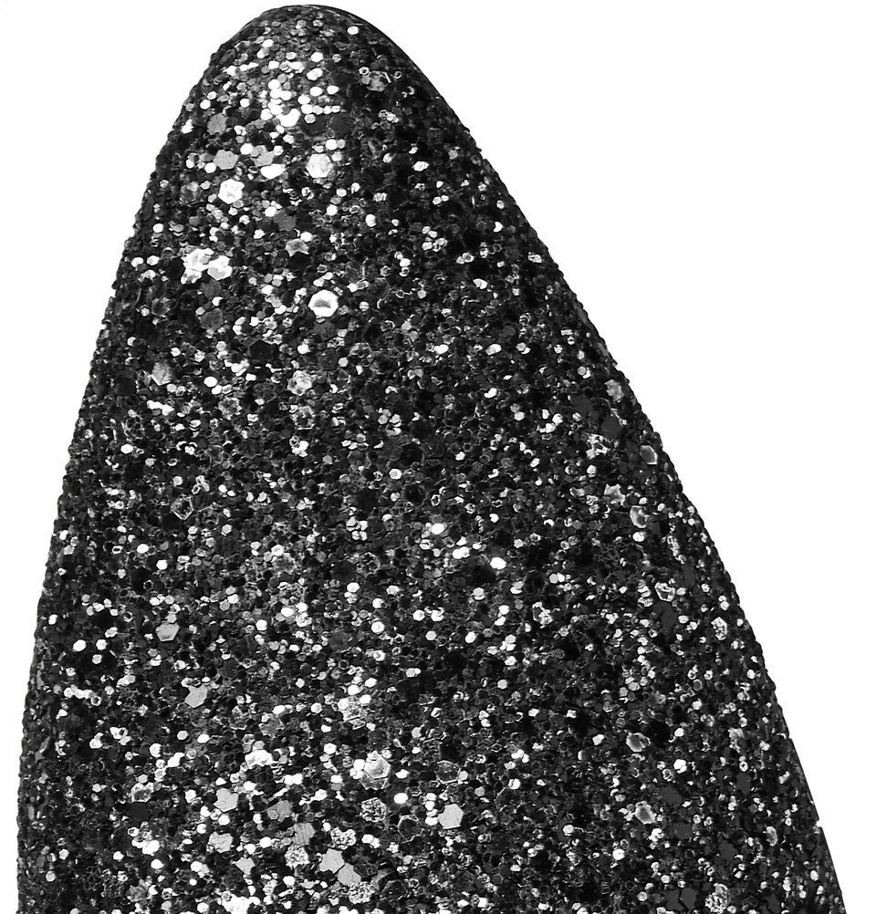 Saint Laurent - Hopper Glittered Leather Derby Shoes - Men  display picture 2