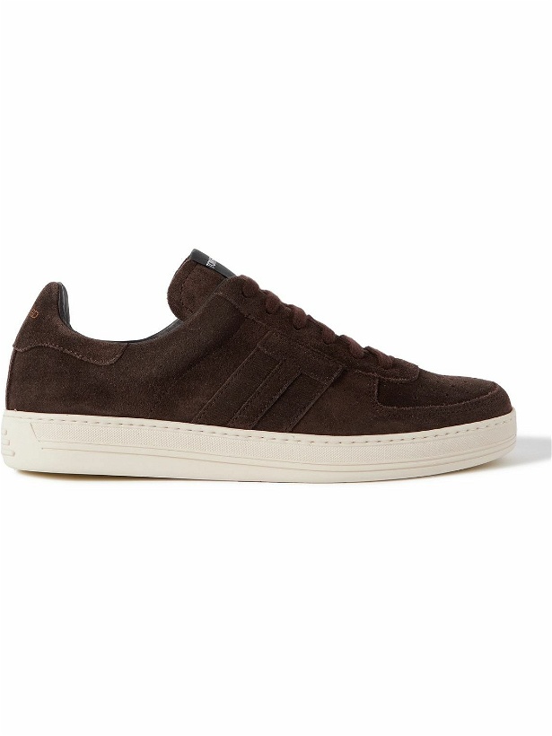 Photo: TOM FORD - Radcliffe Suede Sneakers - Brown