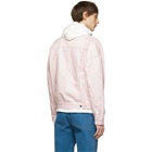 Double Rainbouu Pink Denim Oversized Double Jacket