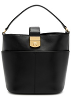 Veronica Beard Crest Small Leather Bucket bag - Black - One Size