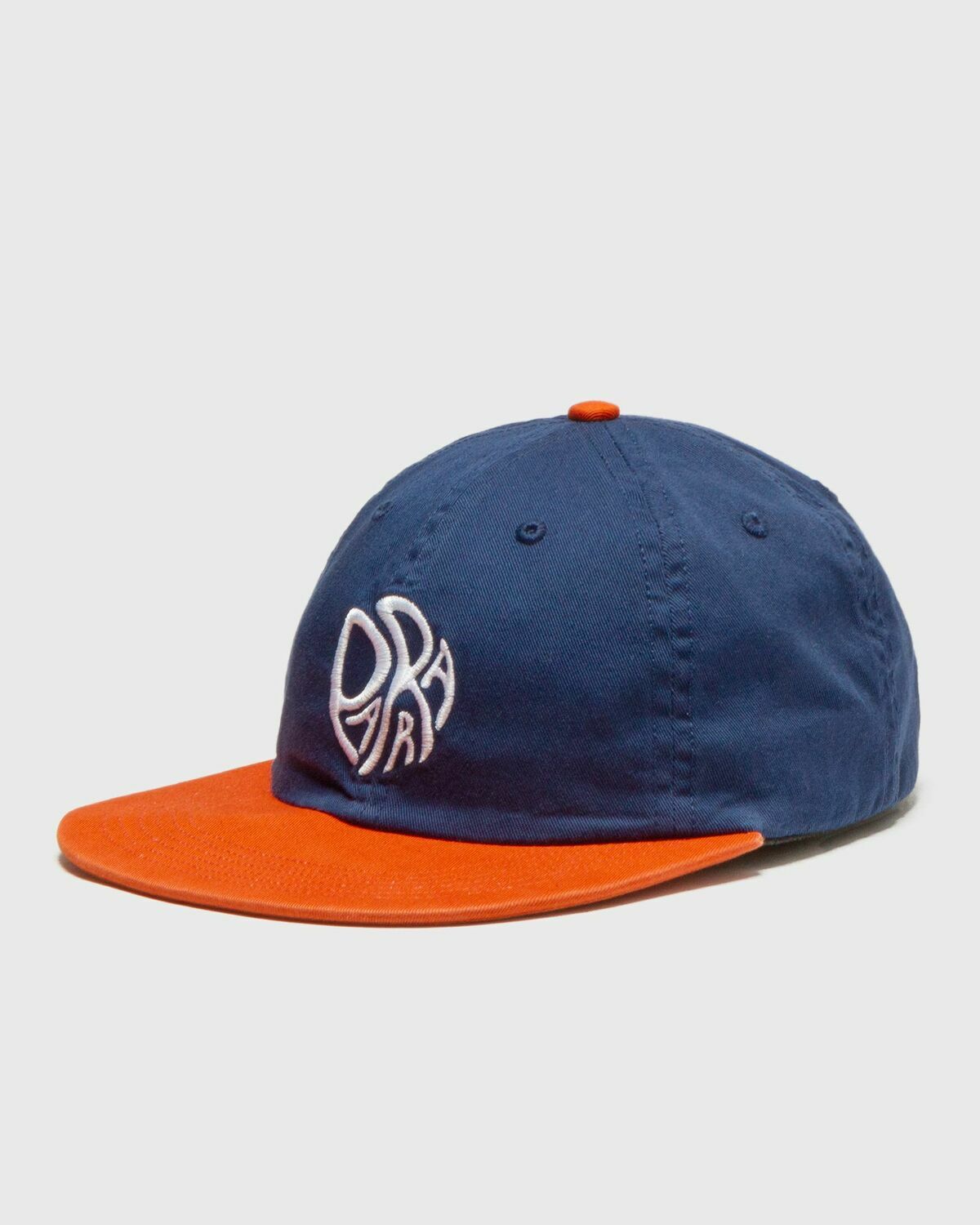 By Parra Circle Tweak Logo 6 Panel Hat Blue Caps By Parra