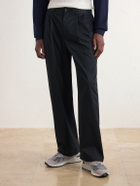 Aimé Leon Dore - Straight-Leg Pleated Cotton Trousers - Black