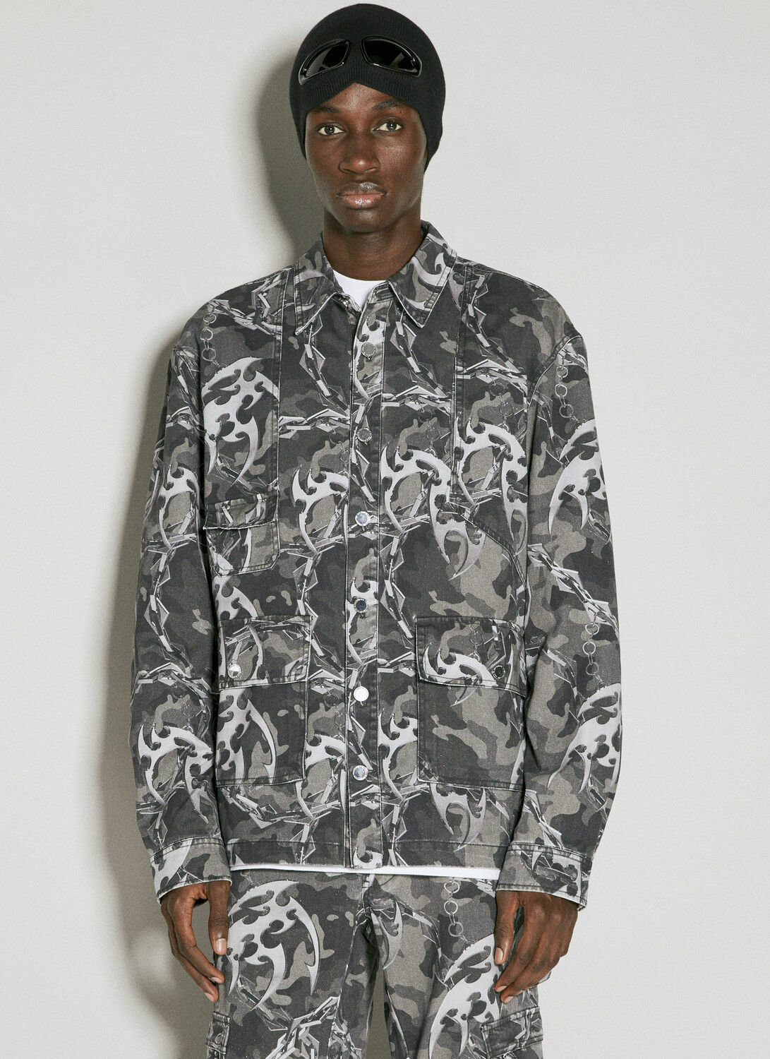 Han Kjøbenhavn Camo Printed Utility Shirt