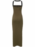 COURREGES Contrast Hyperbole Cotton Long Dress