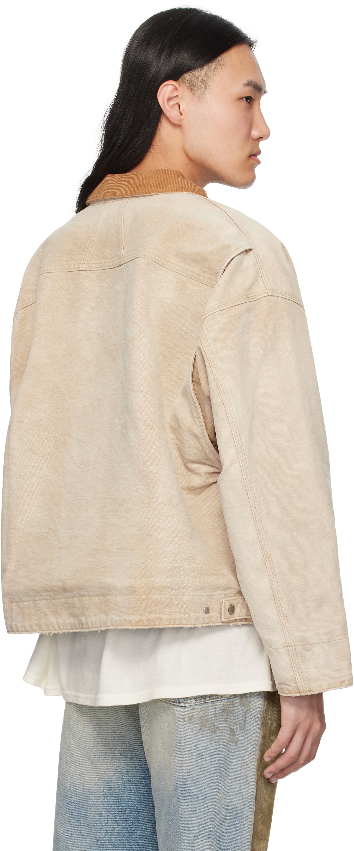 Rhude Beige Logo Jacket
