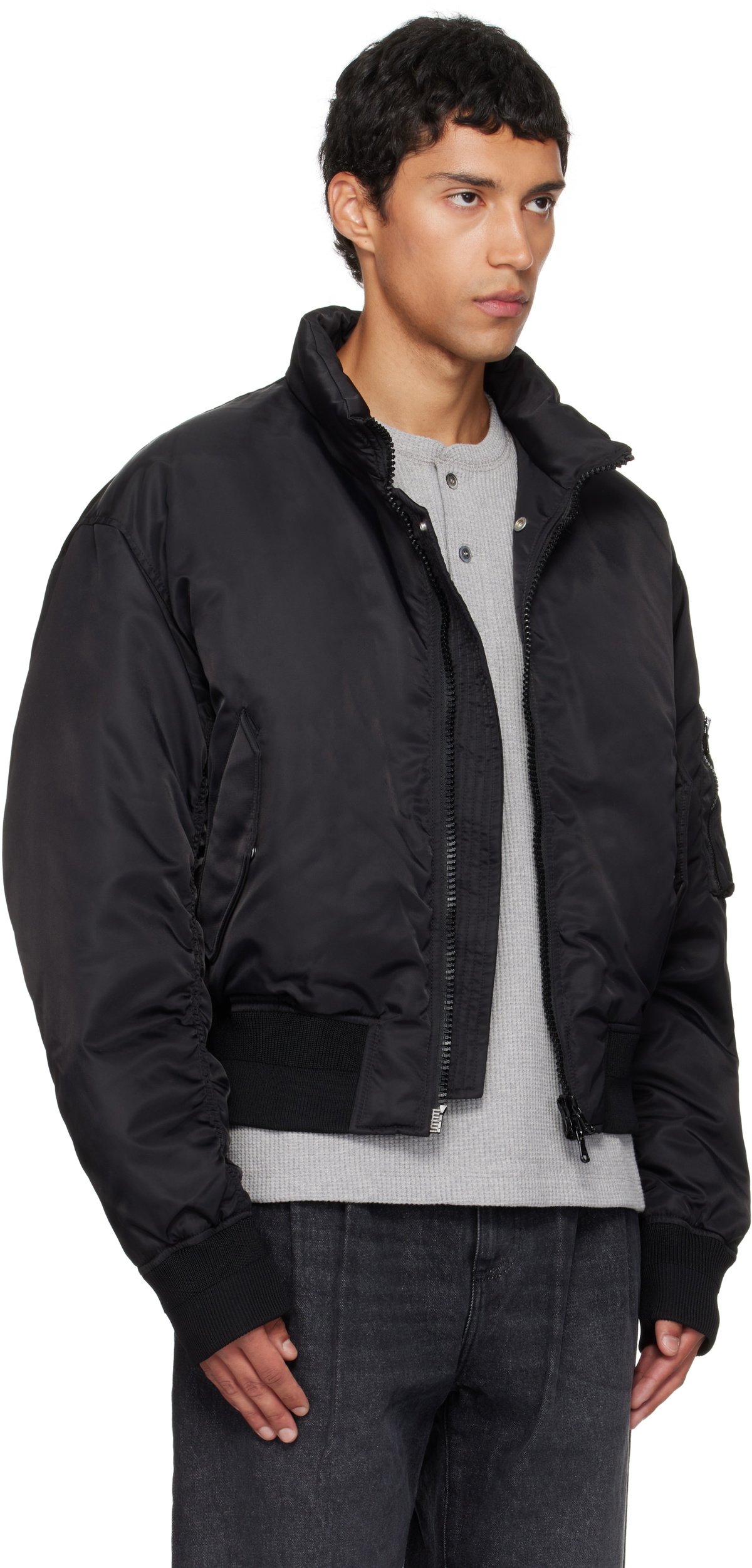 COOR Black Stand Collar Neck Down Jacket COOR