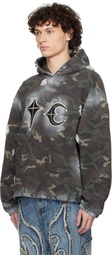 Thug Club Khaki Sprayed Camoflage Rock Hoodie