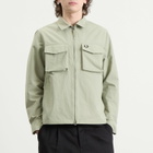 Fred Perry Men's Ripstop Pocket Overshirt in Seagrass