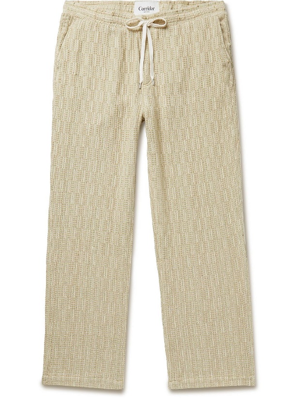 Photo: Corridor - Straight-Leg Cotton Drawstring Trousers - Neutrals