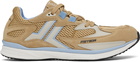 Lanvin Beige & Blue Meteor Runner Sneakers
