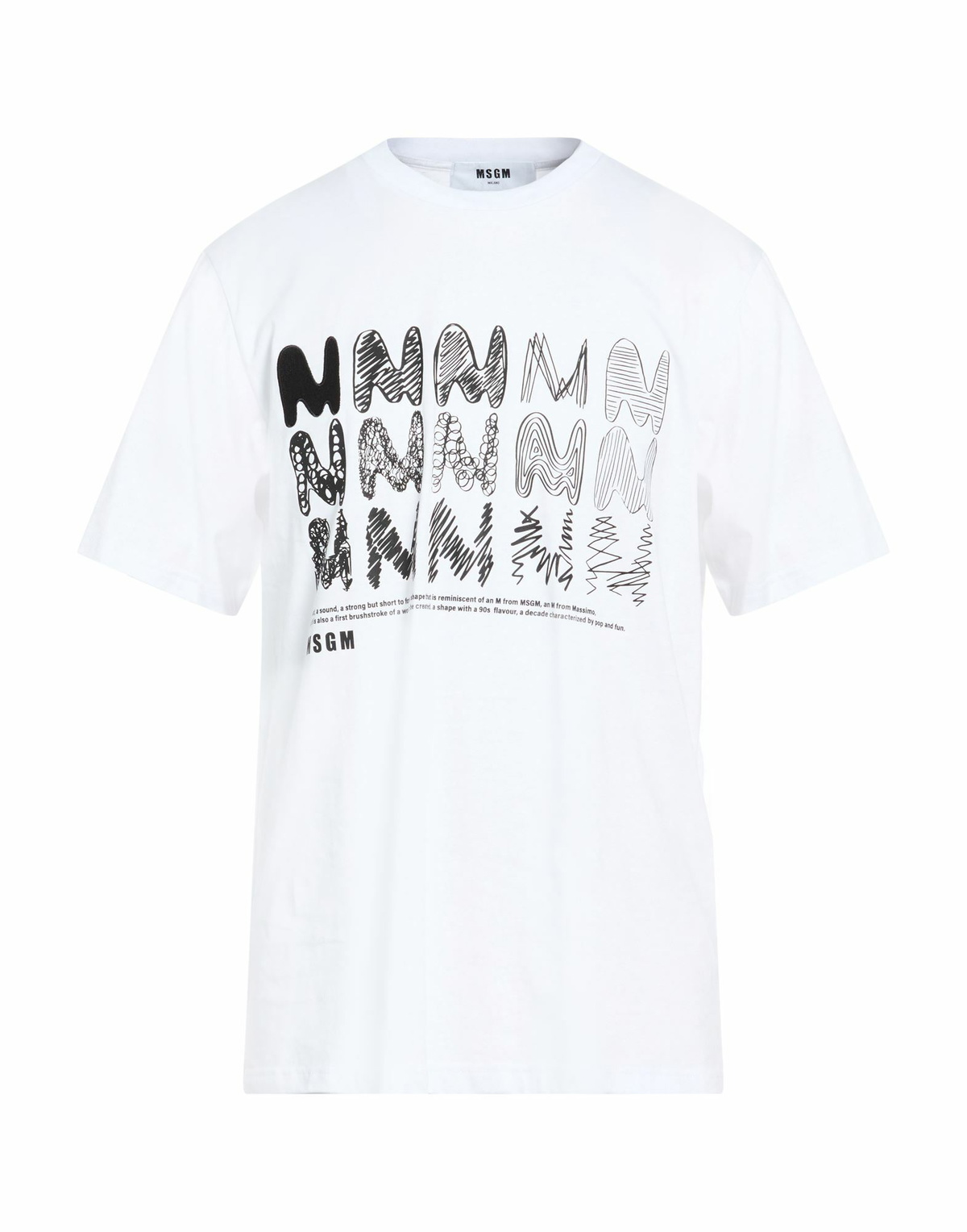 Msgm Mens T-shirt in White