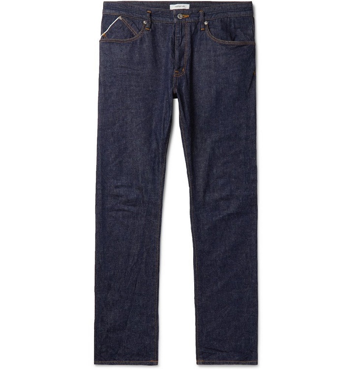 Photo: nonnative - Dweller Slim-Fit Selvedge Denim Jeans - Navy