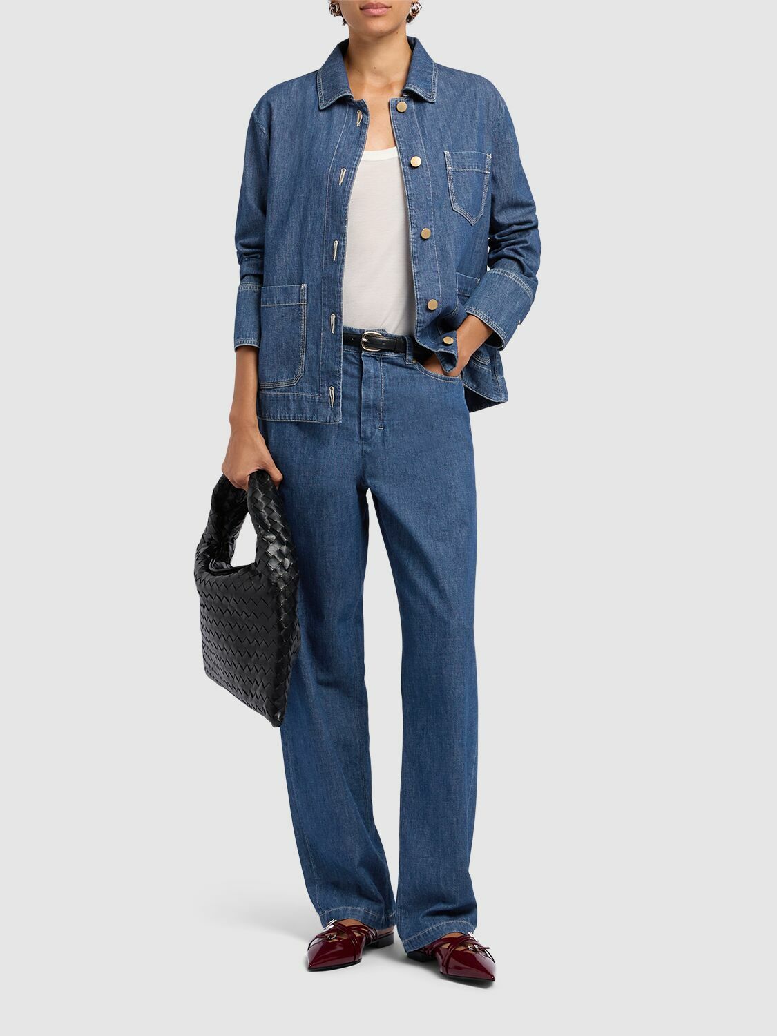 25SS S Max Mara POLLY コットン ストレートレッグ デニムパンツ S MAX MARA Polly Denim Straight Jeans S Max Mara