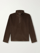Aimé Leon Dore - Cotton-Corduroy Zip-Up Sweatshirt - Brown