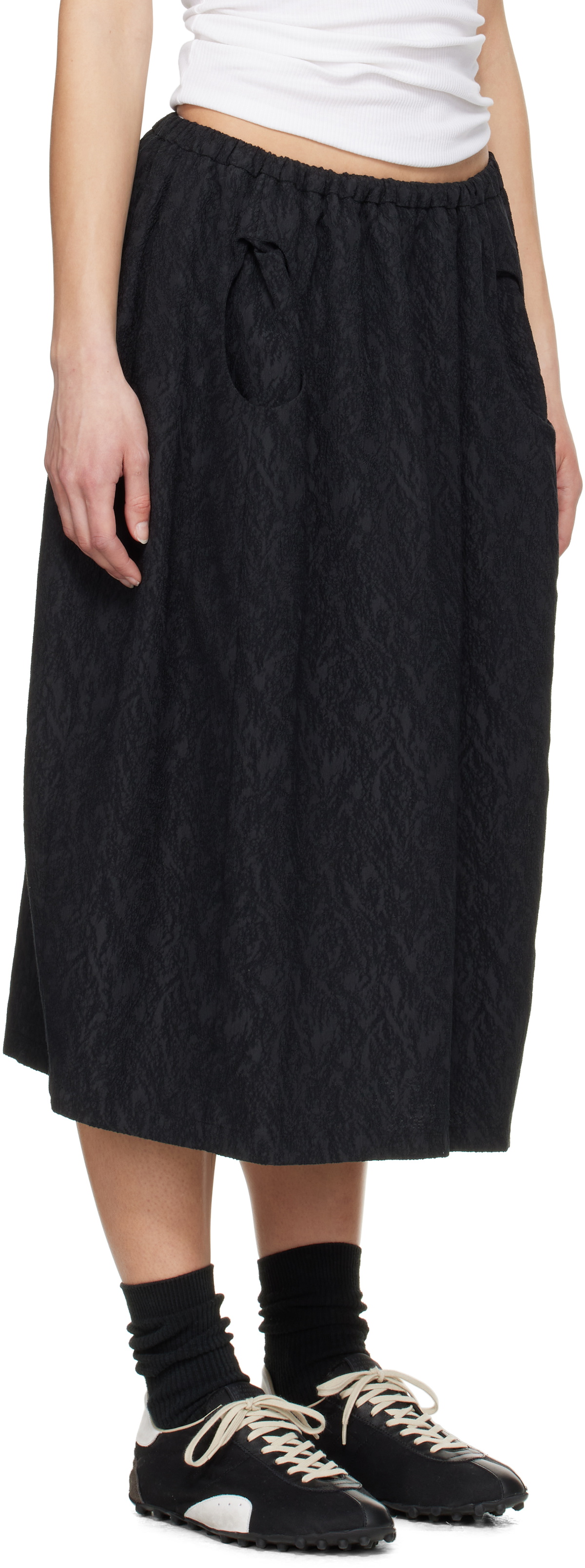 ADER error Black Product. 74 Midi Skirt