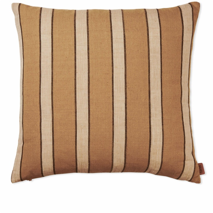 Photo: Ferm Living Stripe Cotton Cushion in Brown