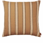 Ferm Living Stripe Cotton Cushion in Brown