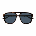 Gucci Eyewear Gucci Gg1494s Linea Web 002 Havana Sunglasses
