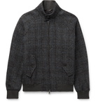 Baracuta - G9 Checked Virgin Wool-Tweed Harrington Jacket - Gray