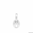 Timeless Pearly Men's Can Hoop Earring in Silver