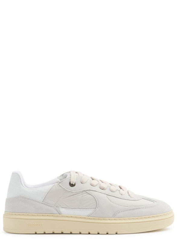Photo: Represent Virtus Panelled Nylon Sneakers Cream