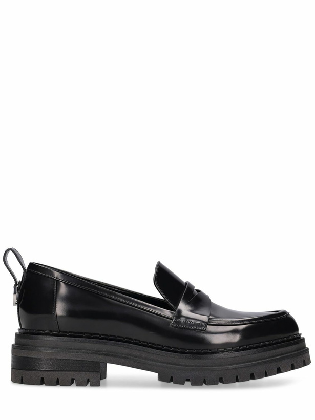 Photo: SERGIO ROSSI 30mm Sr Joan Brushed Leather Loafers