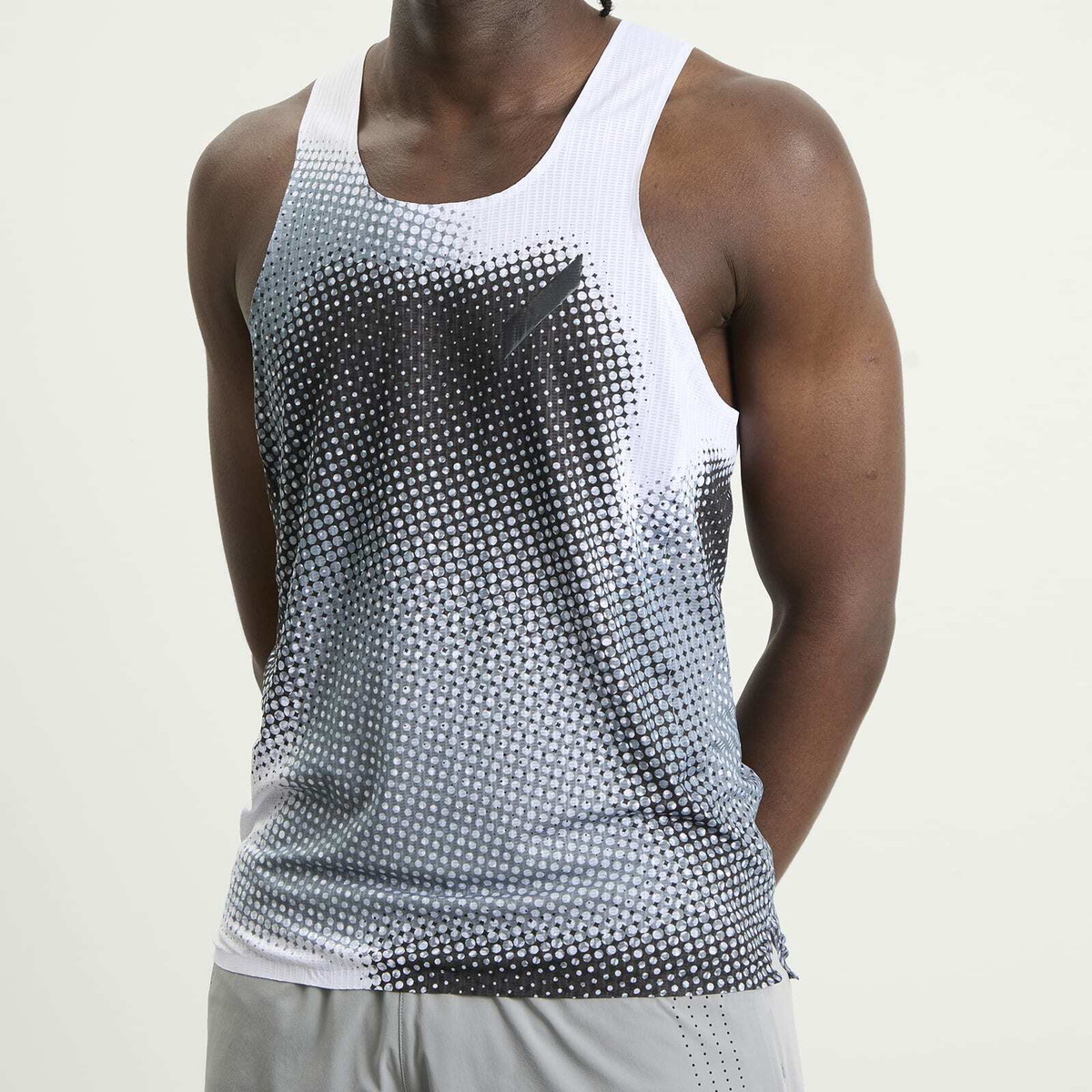 SOAR Men's Race Vest in Black White Dot