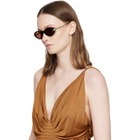 Cartier Brown & Gold 'Panthère de Cartier' Sunglasses