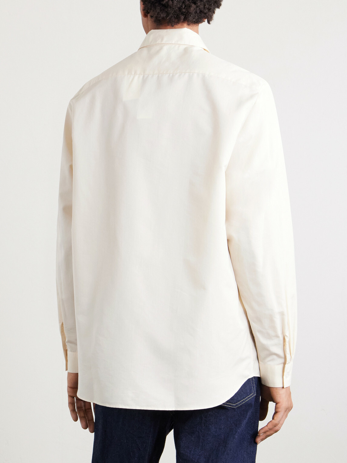 Lardini - Cotton and Silk-Blend Shirt - Neutrals