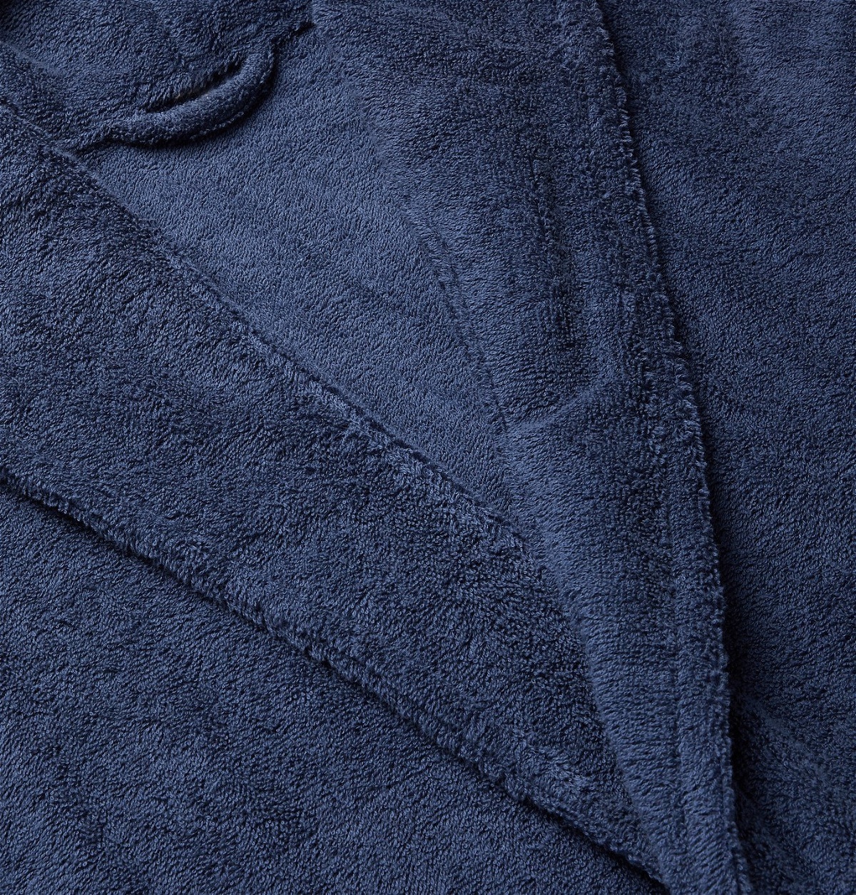 TEKLA - Organic Cotton-Terry Hooded Robe - Blue Tekla Fabrics
