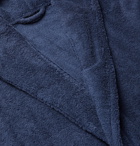TEKLA - Organic Cotton-Terry Hooded Robe - Blue