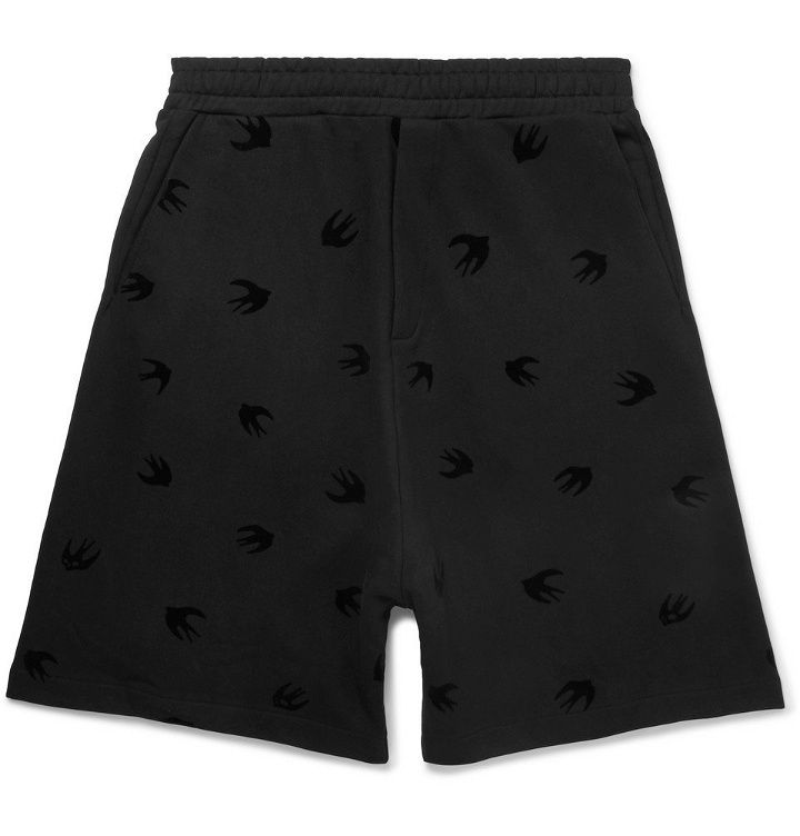 Photo: McQ Alexander McQueen - Flocked Jersey Shorts - Black