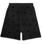 McQ Alexander McQueen - Flocked Jersey Shorts - Black